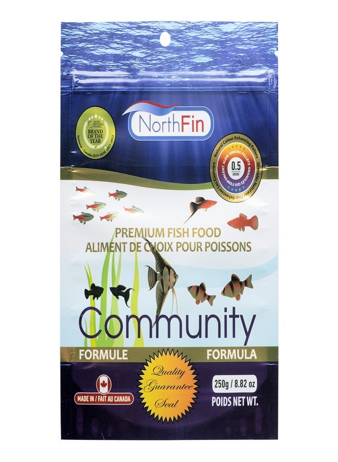 Northfin Fish Food Community Formula Slow Sinking Pellets (0.5mm 250g) - Image 1